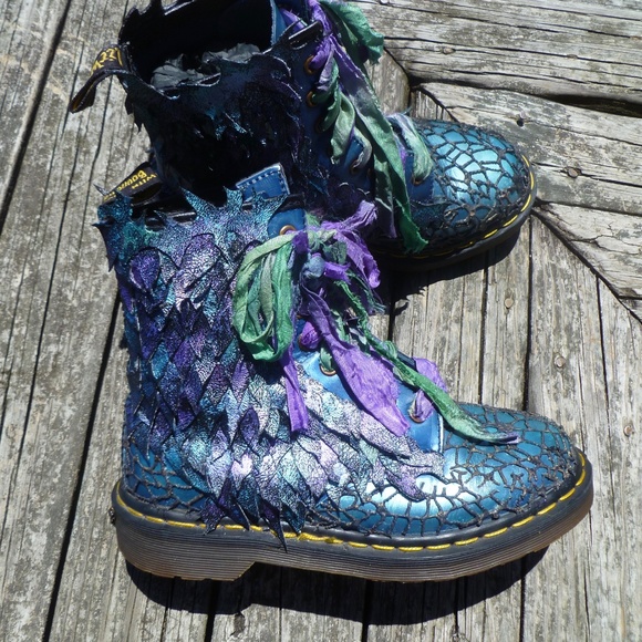 Dr. Martens Shoes - Dr Martens MIE OOAK DRAGON Cosplay Punk SZ 37 US 6